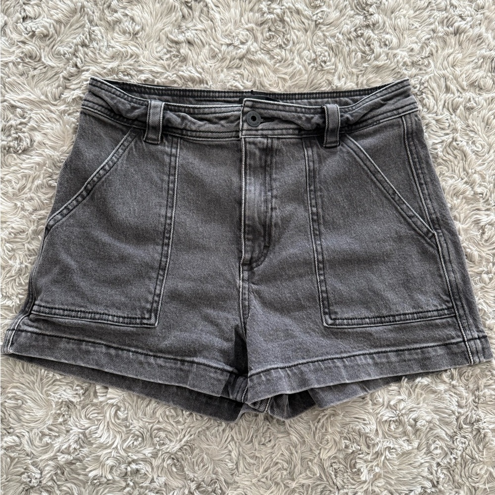 Roark Charcoal Jean Shorts for Women